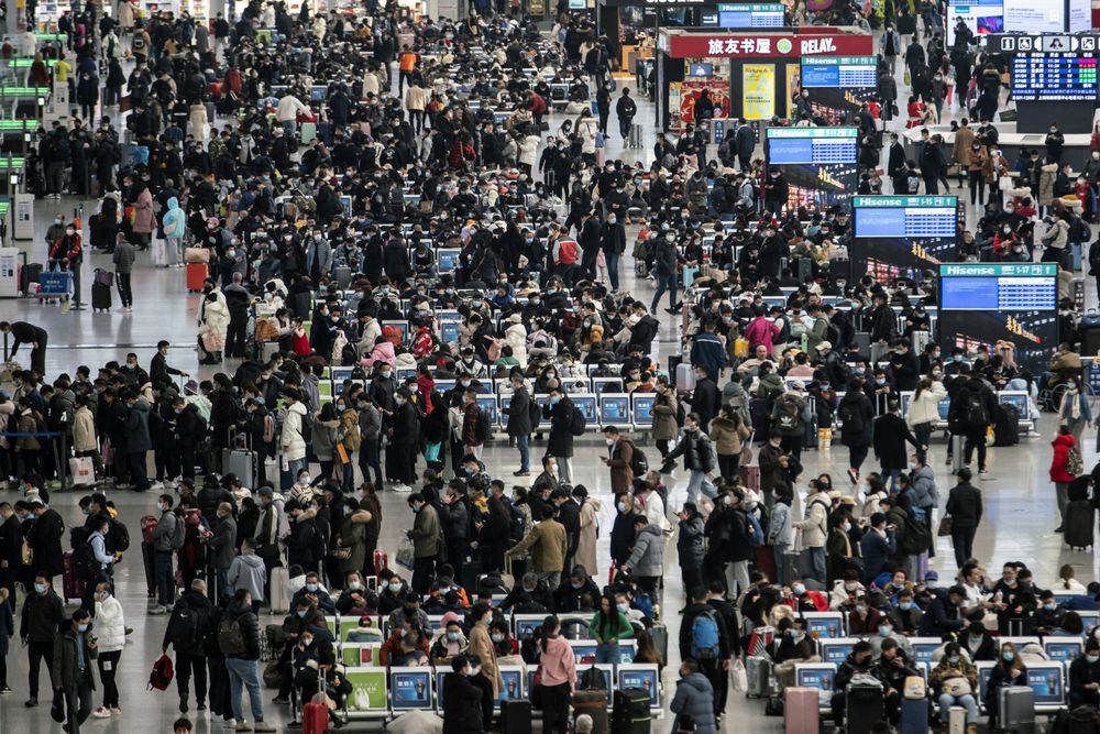Travelers at the Hongqiao Railway Station ahead of Lunar New Year in Shanghai - Energy News Beat