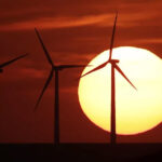 Sun Set on Wind farm - Energy News Beat
