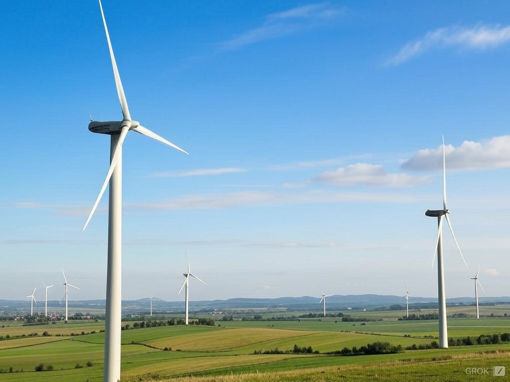 Wind Farm in Germany created by Grok on X