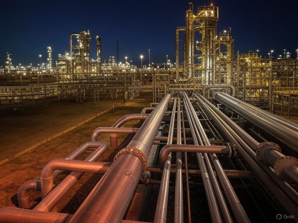 An Indian Oil Refinery created by Grok on X