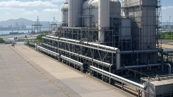 The GNA II plant, located in Porto do Açu, Rio de Janeiro - Created by Grok on X