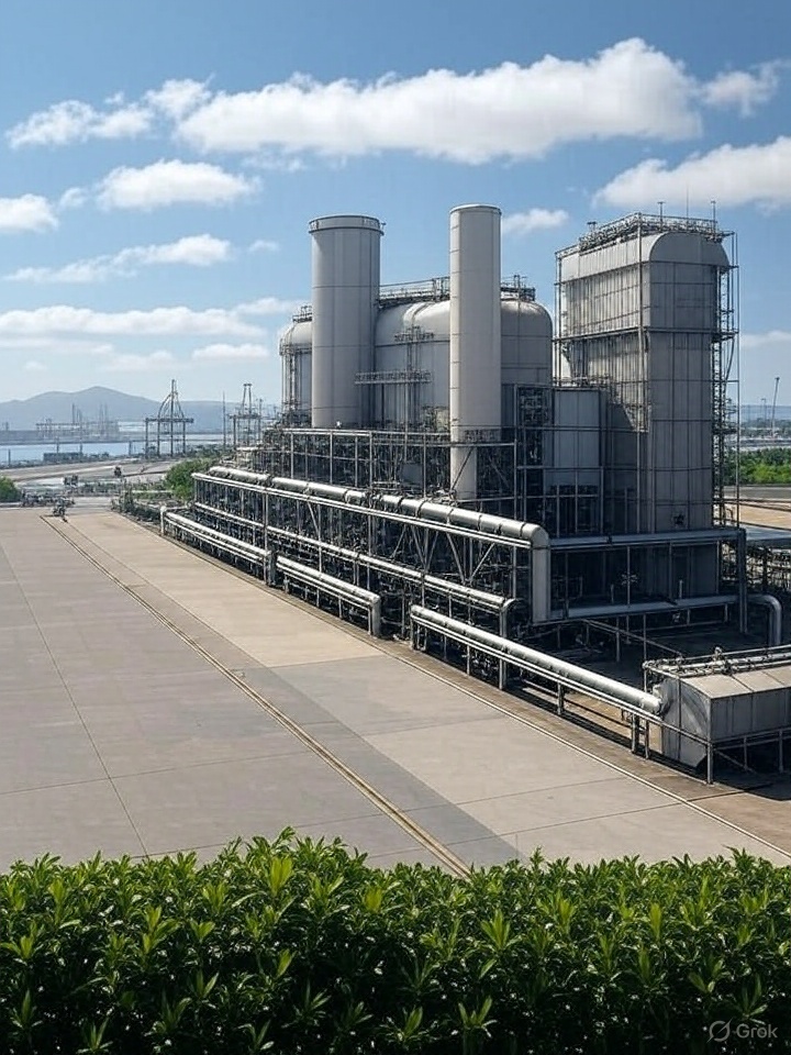 The GNA II plant, located in Porto do Açu, Rio de Janeiro - Created by Grok on X