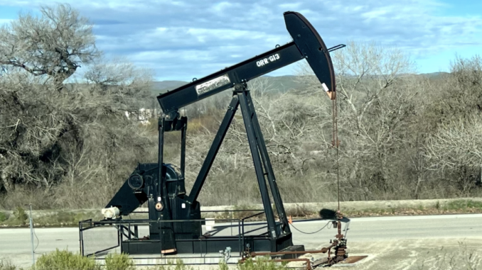 OIl pumpjack, Sanbenito County Photo by Katy Grimes for Caifornia Globe