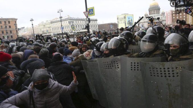 lexei Navalny protesters