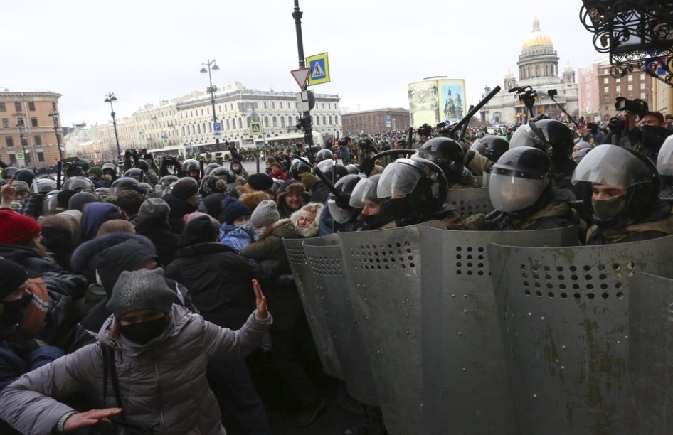 lexei Navalny protesters