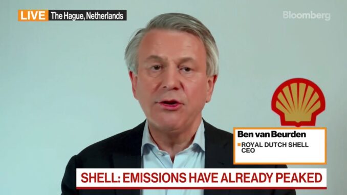 Shell CEO - Emissions have already Peaked
