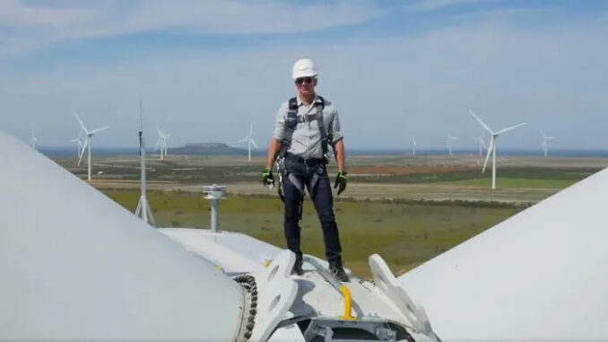 Jeff Bezos - Wind Farm photo Op