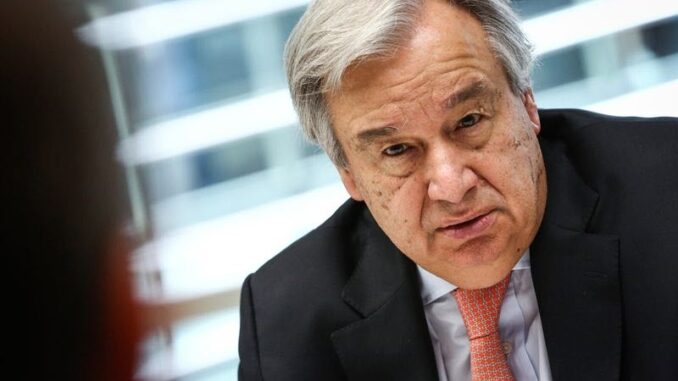 Antonio Guterres - Photographer - Christopher Goodney - Bloomberg