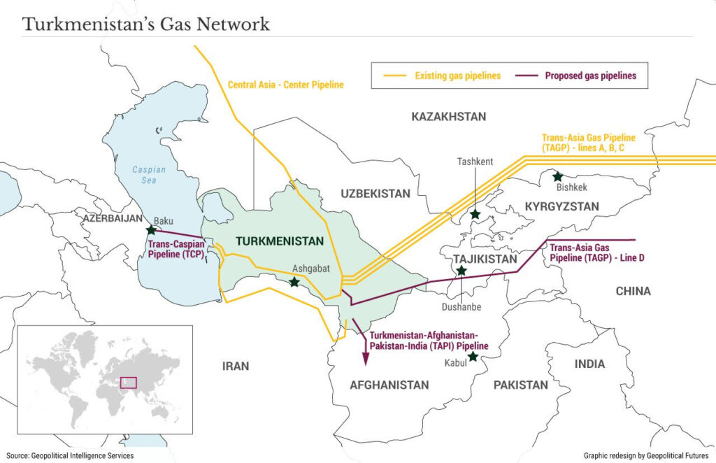Turkmenistan's Gas Network