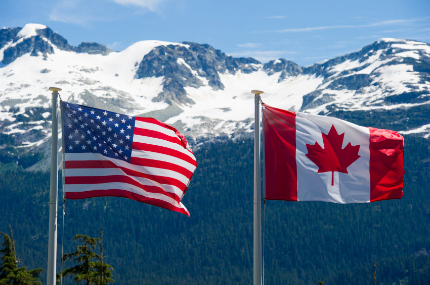 Canada US Flags - ENB