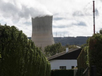 A cooling tower at a nuclear power station in Belgium - Thierry Monasse-Bloomberg
