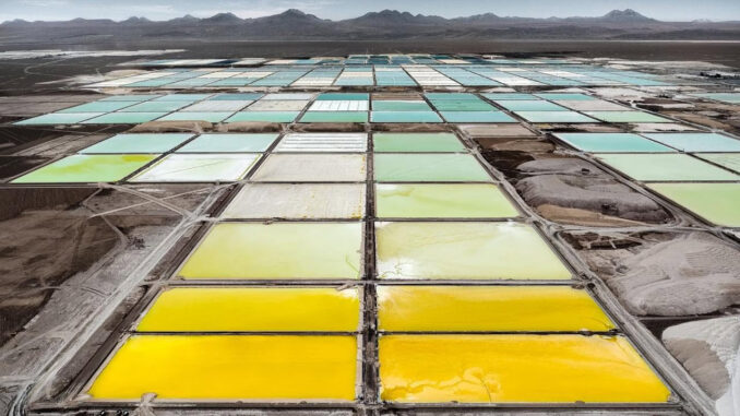 Lithium extraction fields in South America -ENB