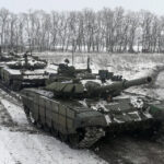 Russian 7-72 Tanks -on the front line