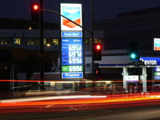 Gasoline prices displayed at a Chevron station in Los Angeles, on March 7.Photographer: Marcio Jose Sanchez/AP