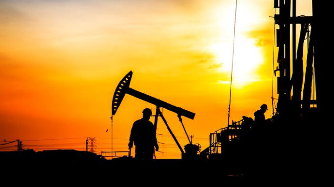 Pump Jack - Sunset - oil and gas drilling - ENB