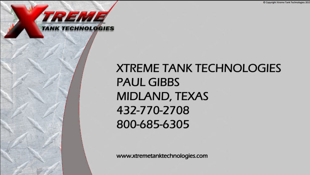 Paul Gibbs, Xtreme Tank Technologies