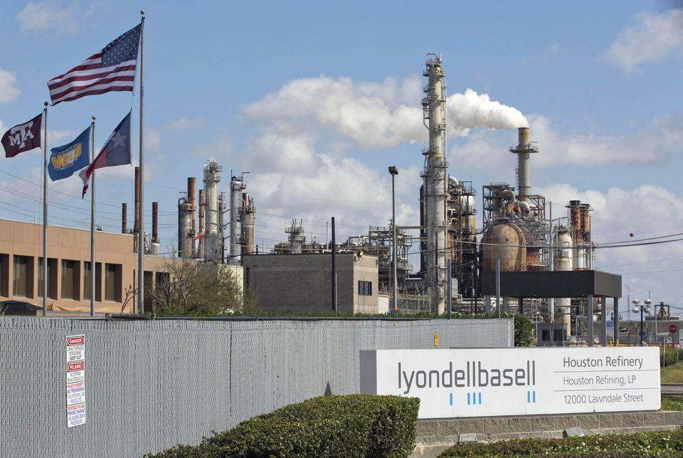 A general view of the Lyondell-Basell refinery in Houston- Texas