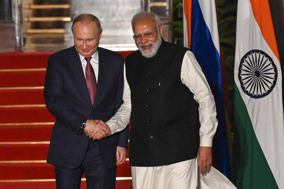 India, The Rising Power, Is Seeking Oil From The Middle East And Russia