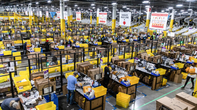 Operations Inside An Amazon Facility On Prime Day