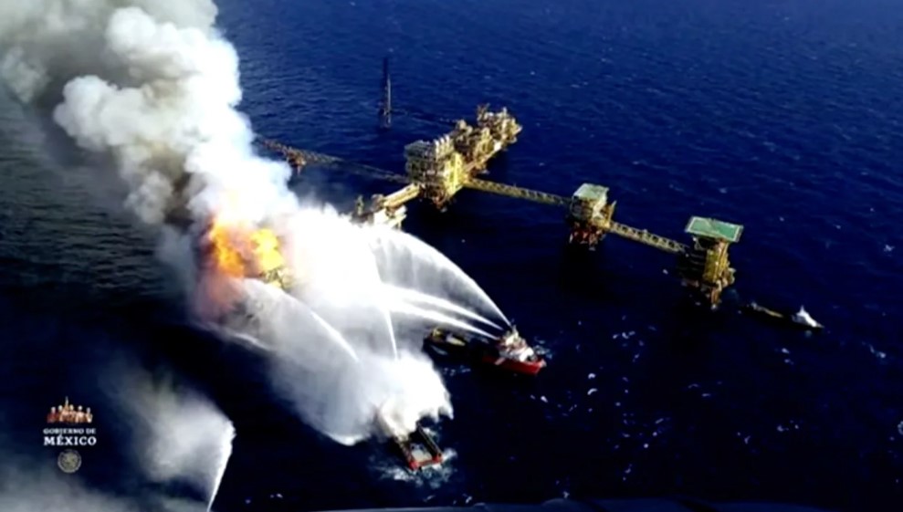 At least two dead in oil platform fire in Gulf of Mexico