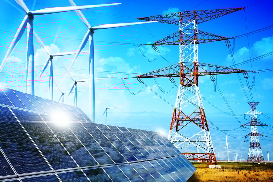 Wind Turbines and Solar Panels