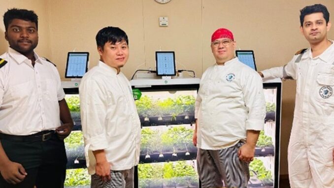 Synergy promotes autonomous vegetable growing on ships