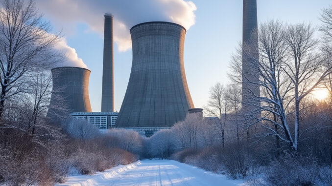 coal power plant in New York created by Grok on X