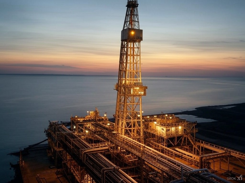 Russian Oil Rig created by Grok on X