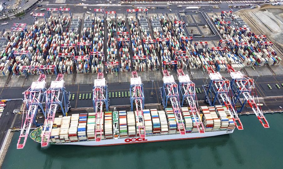 Container bookings into the US