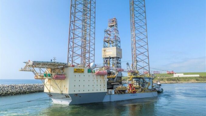 Noble fixes rig on UK carbon storage project