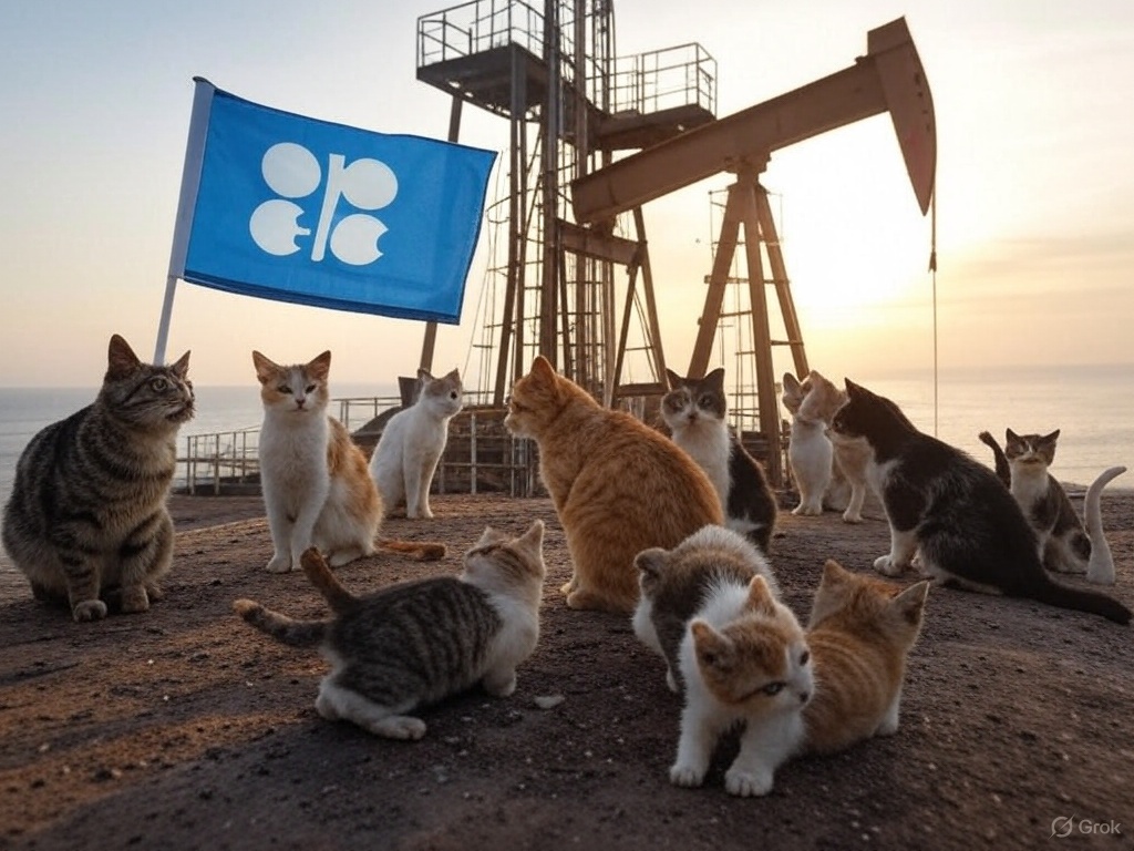 OPEC+ Controlling its members is like herding cats - Created by Grok on X