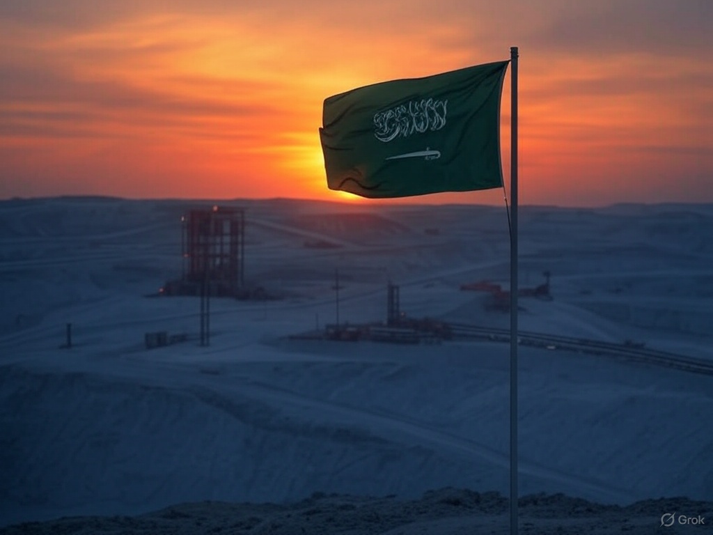 Saudi Copper Mine created by Grok on X