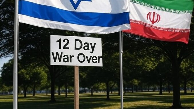 12 day war is over - Created by Grok on X