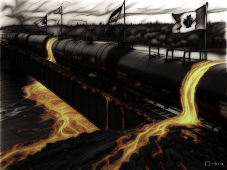 Canada tariff issues, created by Grok on X