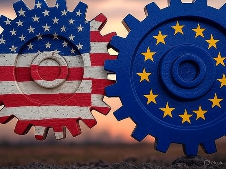 American and EU oil prices go up created by Grok on X
