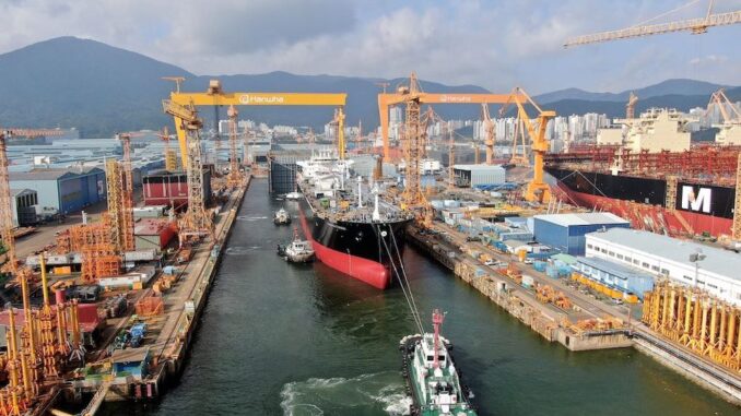 Hanwha orders historic LNG carrier from US yard Hanwha