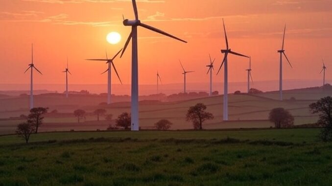 Energy News Beat wind over the UK created by Grok on X