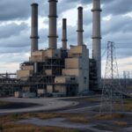 J.H. Campbell Coal Plant created by Grok on X