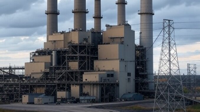 J.H. Campbell Coal Plant created by Grok on X