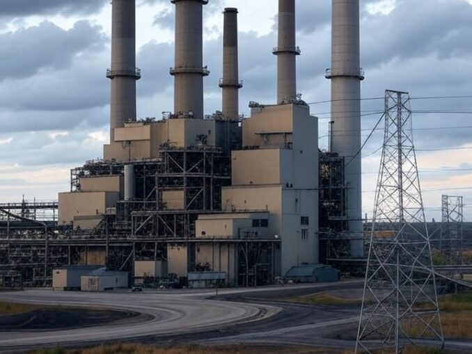 J.H. Campbell Coal Plant created by Grok on X