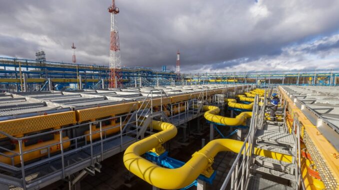Connected pipework at a gas treatment facility in the Lensk district of the Sakha Republic, Russia.Photographer Bloomberg Connected pipework at a gas treatment facility in the Lensk district of the Sakha Republic, Russia.Photographer Bloomberg