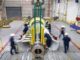 A gas turbine being manufactured in Savannah, Ga. Mitsubishi Power Americas