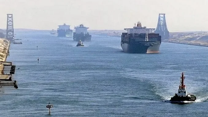 Suez Canal Blocked After Sanctioned Tanker Carrying Russian Oil Grounded in Key Waterway