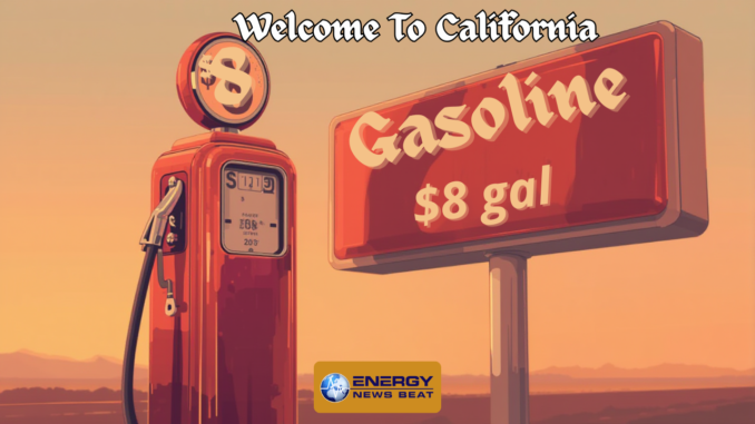 $8 gal in California, Washington, and Oregon