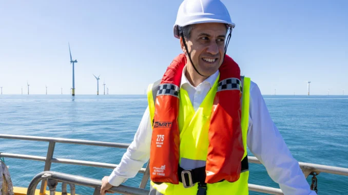 Ed Miliband says ‘Britain is taking back control of our energy sovereignty’ Credit: John Breslin/DESNZ