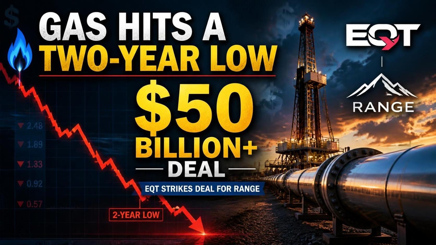 Photo: Energy News Beat Gas hits a year low while eqt agres to deal for range